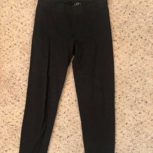 Long Black Cotton Leggings